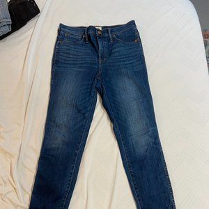 Madewell 10" High-Rise Skinny Jeans in Hayes Wash 30T